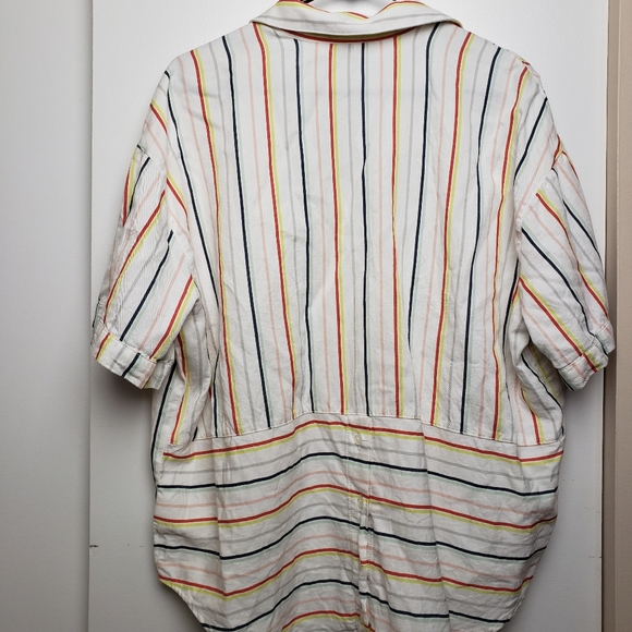 💫💫 ELLEN DEGENERES Popover Short Sleeve Shirt - Picture 4 of 7